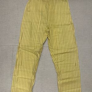 Gold Colour Narrow Pant