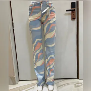 ZARA Brand Abstract Print Denim