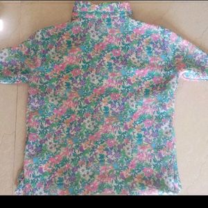 Korean floral print shirt/top🌺