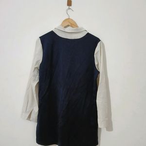 Korean Navy Blue Dress (Women's)