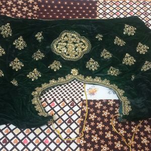 Bottle Green Bridal Lehenga