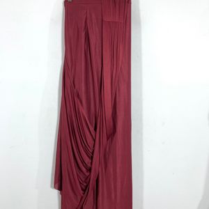 Maroon Ready-Made Saree (Women)