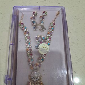 Completely New Necklace Set With Earring And Ring