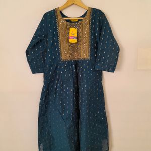 Teal Blue Kurta Set