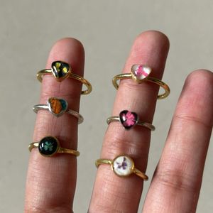 Mini Real Flower Ring