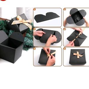 Small Black Gift Boxes With Red Ribbon