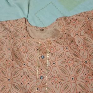 New Peach Kurti For Women's