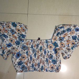 Women Floral Printed Crop Top