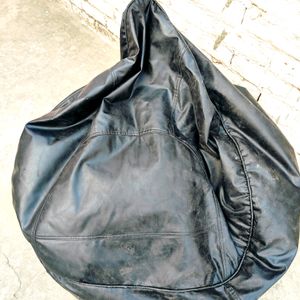 Leather Bean Bag Filled