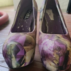 Nell Purple High Pump Heels 38 Euro, 5 Indian Size