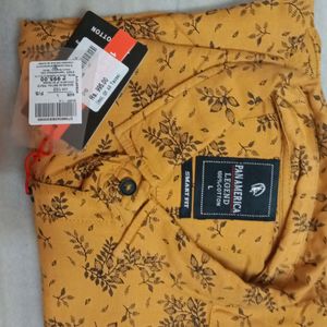 New Shirt With Tag ,Mustard Colour