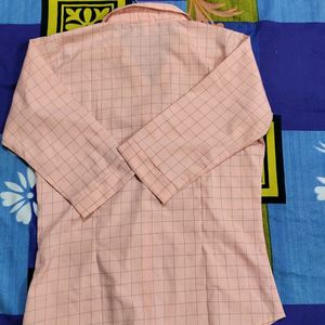 Light Pink Formal Check Shirt