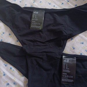 H&m Brand New Cotton Thong Combo