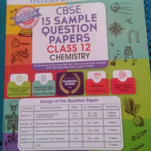 Class 12 Chemistry, Ncert Cbse 15 Sample Question Paper Book