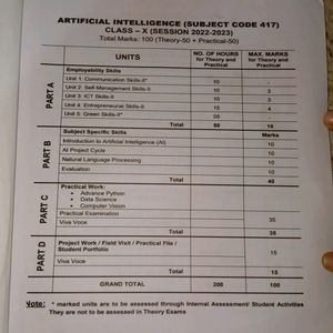 KV Class 10 AI Sample Paper