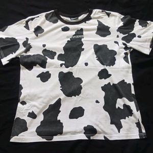 Bonkers Cow Print Oversized Tshirt