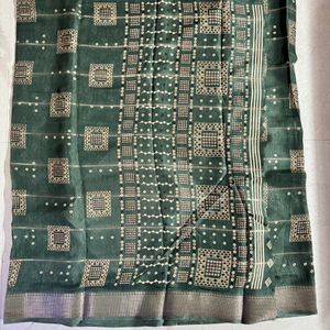 Casual Dola Silk Saree With Blouse Pic