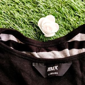 ❗Max: Black/Grey Striped Sweatshirt/Top