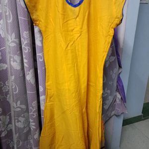 Yellow Anarkali Kurti