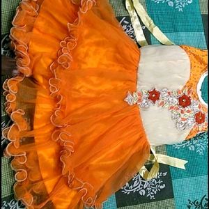 Orange Cutee Frock