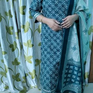 Viscose Rayon Kurta Pant And Dupatta For Women 😍❤