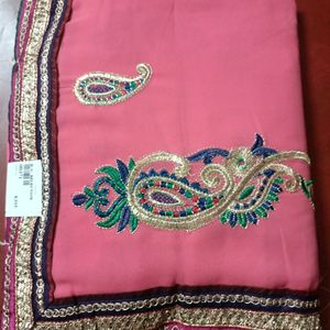 New Pink Saree