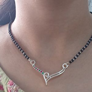 Real Silver Mangalsutra