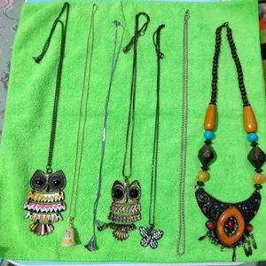 Quirky Fashion Necklace (Owls, Butterfly, Bells)