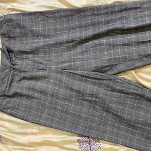 PLAID TROUSERS