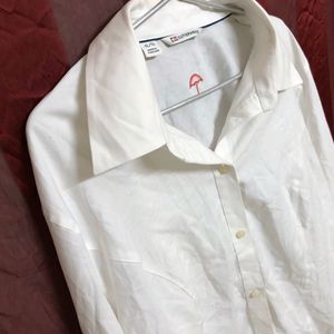 Cutter & Buck White plain Shirt