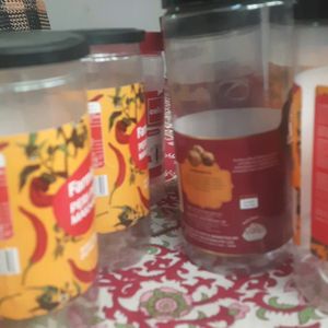 Set Of 10 Plastic Container Jars