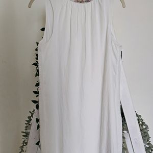 H&M Embellished White Dress