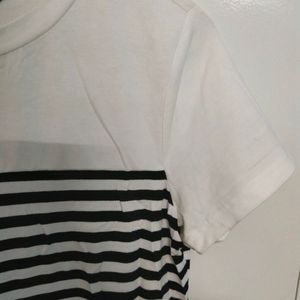 Shein Black And White T-shirt Dress