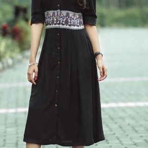 Black Fit And Flare Dress