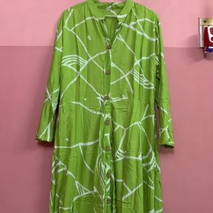 Women printed flared kurta