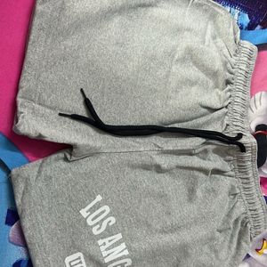 LIGHT GREY WOMENS PRINTED SHORTS