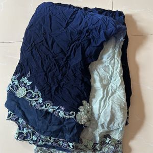 Two Shade Saree With Blouse