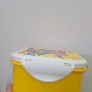 Yellow Lunch Box With A Tumbler