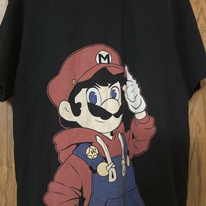 black bonkers mario tshirt