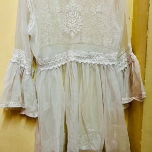 Chikankari White Top