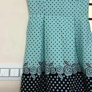 Cute Polka Dot Blue Dress