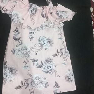 Brand New Flower Print Off Shoulder Top For Girls