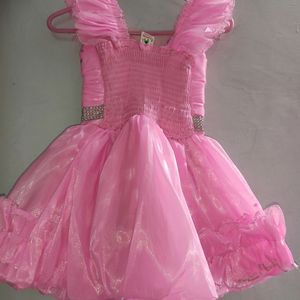 Cute Pink Dress For Girls