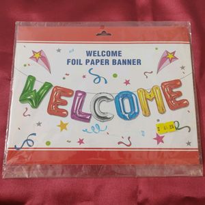 Paper Welcome Banner