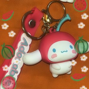 Cinnamoroll Cherry Keychain