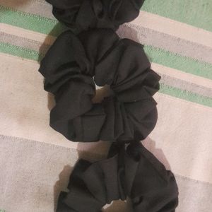 Set Of 3 Blackhair Scrunchies At 80