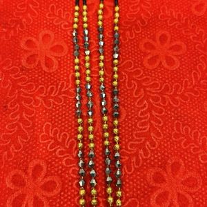 Black Mani Golden Mangalsutra