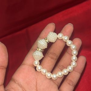 White Bead Bracelet