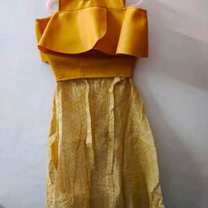 Mustard Top Skirt Co Ord Set