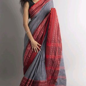 Begumpuri Khadi Cotton Saree